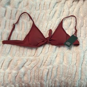 🤎NWT!! Faux front tie bikini top🤎